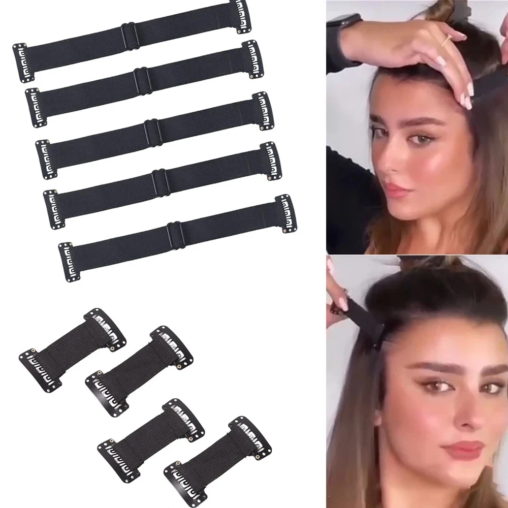 Fasce per lifting facciale portatili Sopracciglia e occhi invisibili regolabili Sollevamento riutilizzabili per donna Cinghia elastica per allungamento Porta capelli a forcina