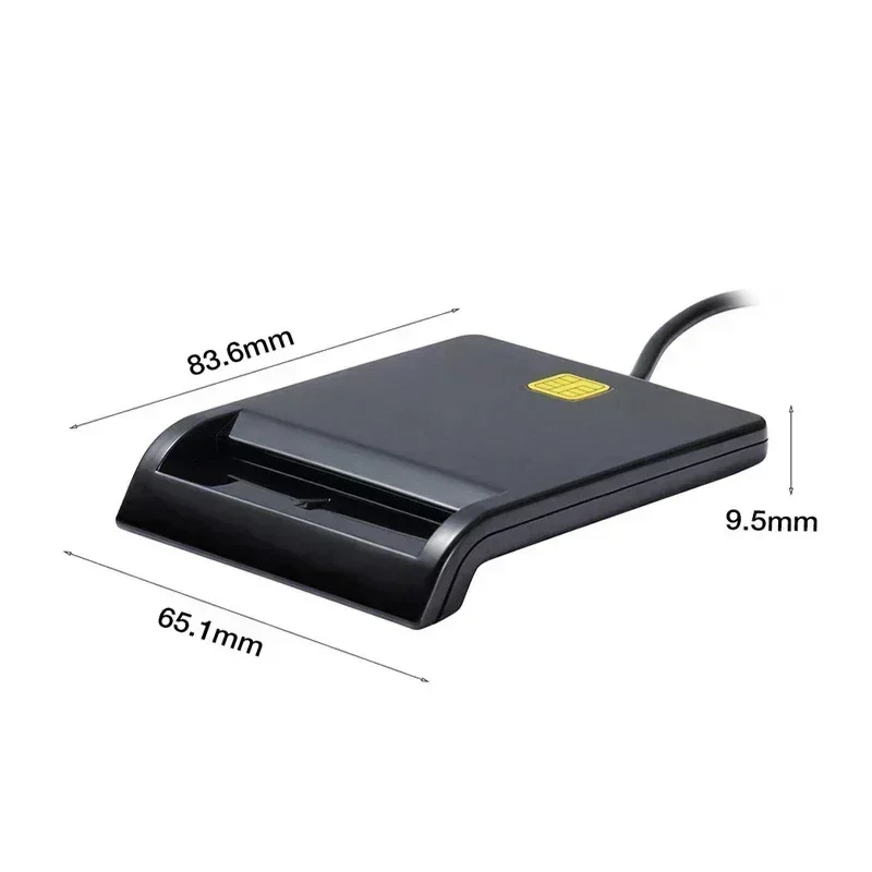 Lecteur de carte à puce USB pour carte bancaire IC/ID EMV, dispositif de lecture et d'écriture de haute qualité pour Windows 7 8 10 Linux OS USB-CCID ISO 7816, nouveau