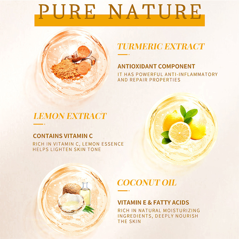 手作りのターメリックコウジ酸石鹸,美白,アンチエイジング,保湿,顔,体,にきび治療,100g
