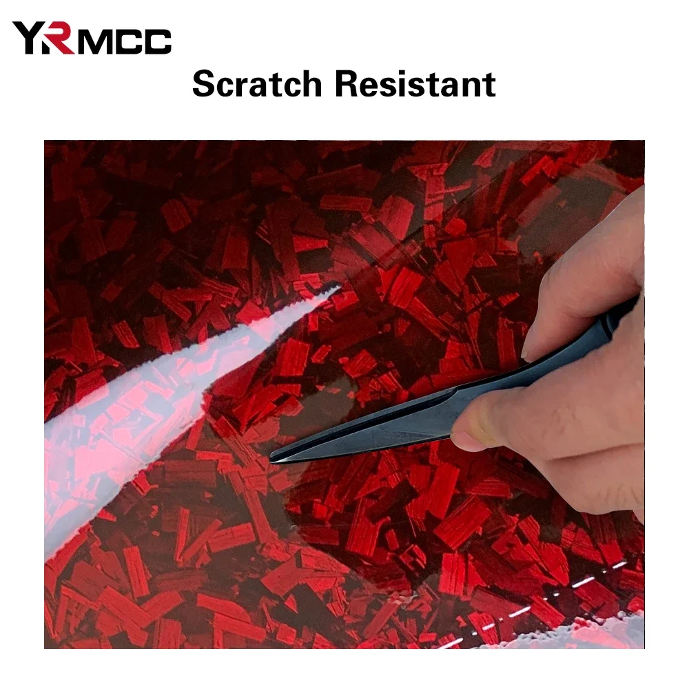 คาร์บอนไฟเบอร์ไวนิลฟิล์ม Self Adhesive Auto Tuning ไวนิลห่อเคลือบเงาสีดําสีแดงรถฟิล์มสติ๊กเกอร์รถจักรยานยนต์รถอุปกรณ์เสริม