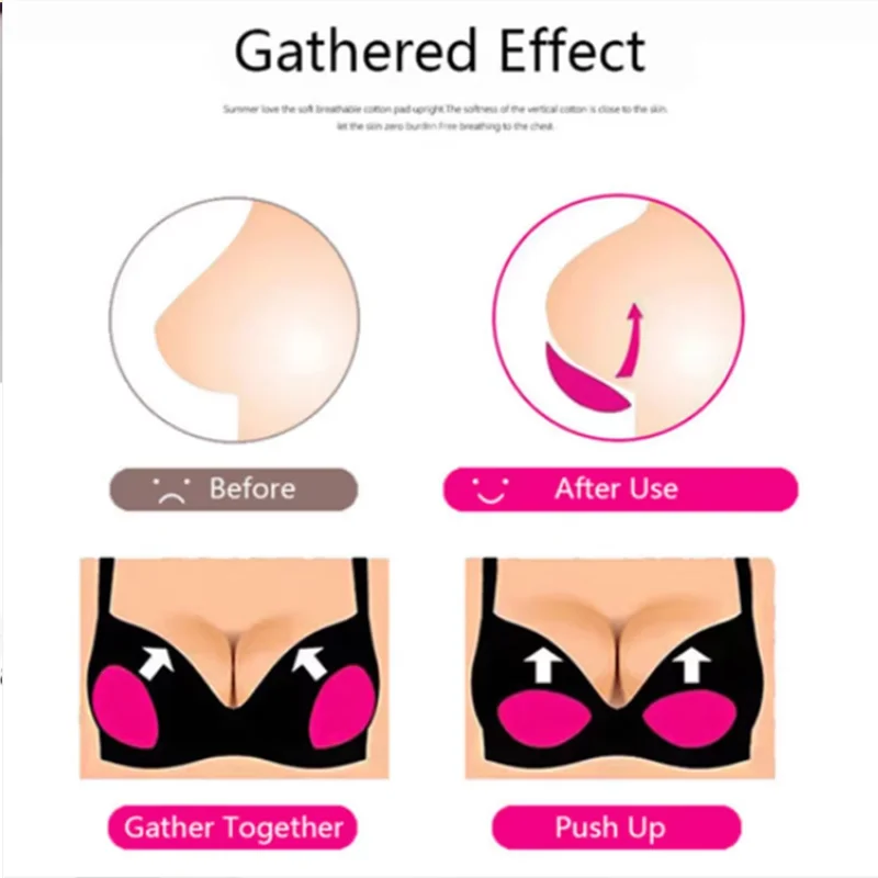 1 paio di inserti per reggiseno in silicone cuscinetti per il seno appiccicosi push-up coppa per reggiseno da donna più spessa copertura per capezzoli patch inserti bikini per costume da bagno