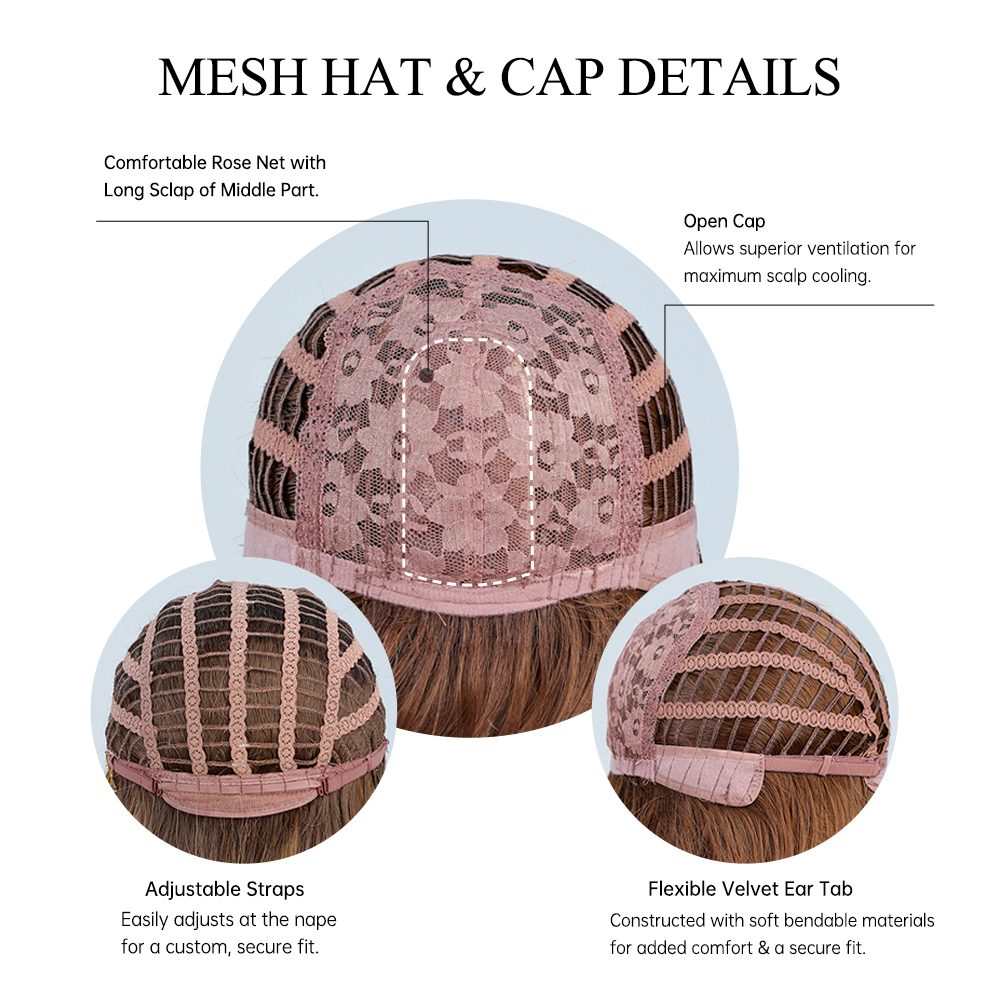 ALAN EATON สีบลอนด์ Layered วิกผมสังเคราะห์กับ Bangs วิกผมยาวตรงสําหรับหญิงสาวนุ่มธรรมชาติทุกวันผมวิกผมทนความร้อน