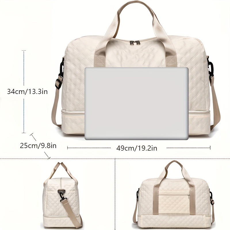 Leichte Gepäcktasche, Reise-Reisetasche mit großem Fassungsvermögen, Turnbeutel, Schultertasche für Weekender, Übernachtungstasche