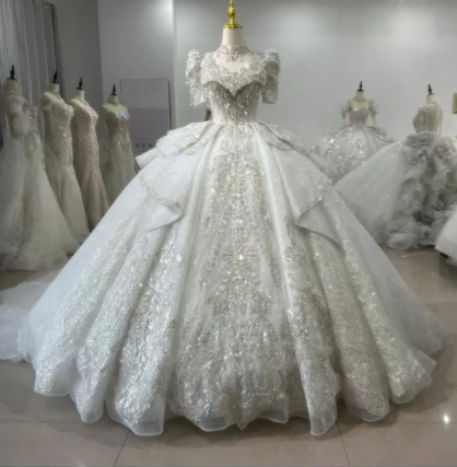 Vestido de baile vestido de novia เซ็กซี่ที่กําหนดเองชุดลูกค้าสั่งซื้อ