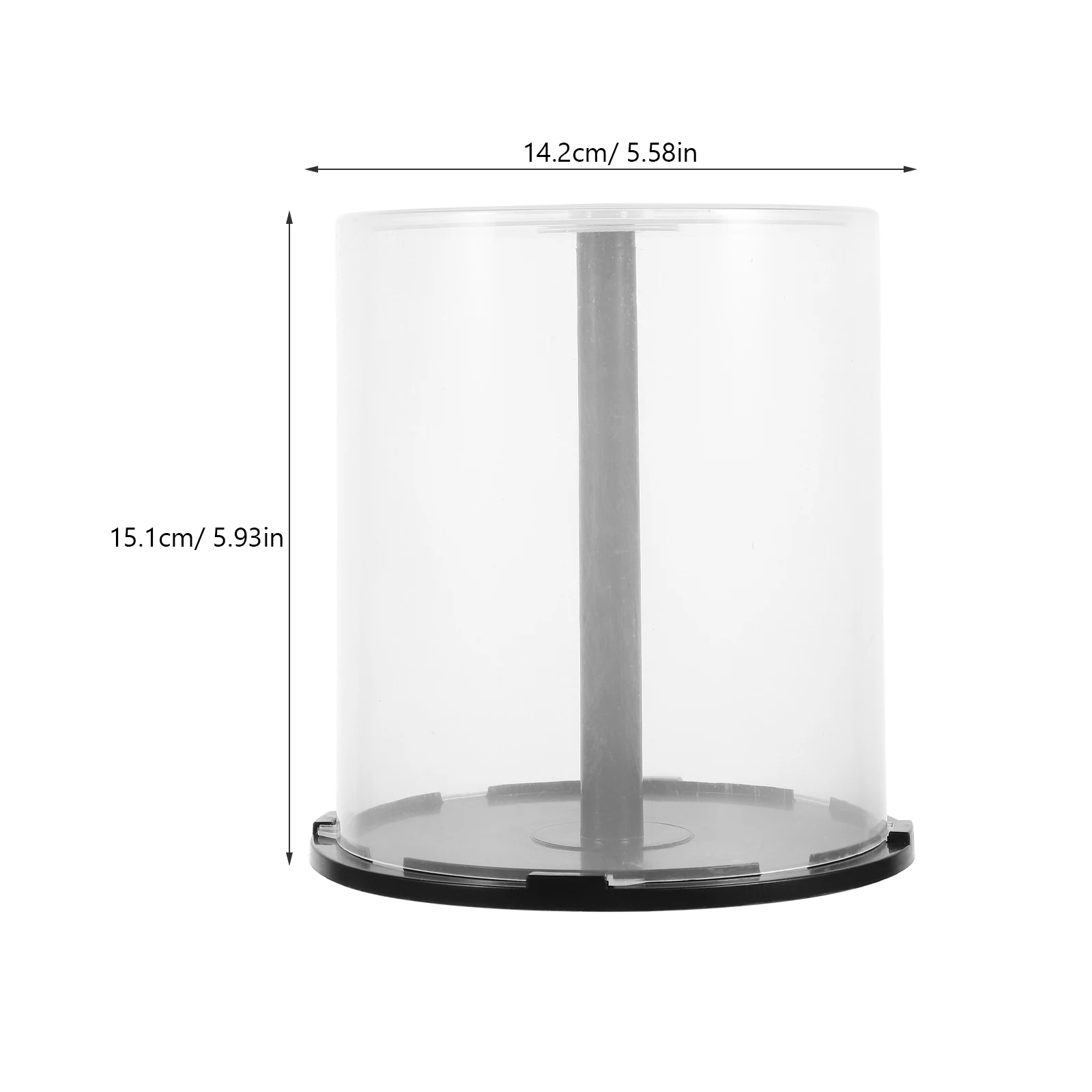 CD Case Storage Bin Dvd Bucket Bracket Box Plastic Holder Empty Container Travel CD Storage Container DVD Container