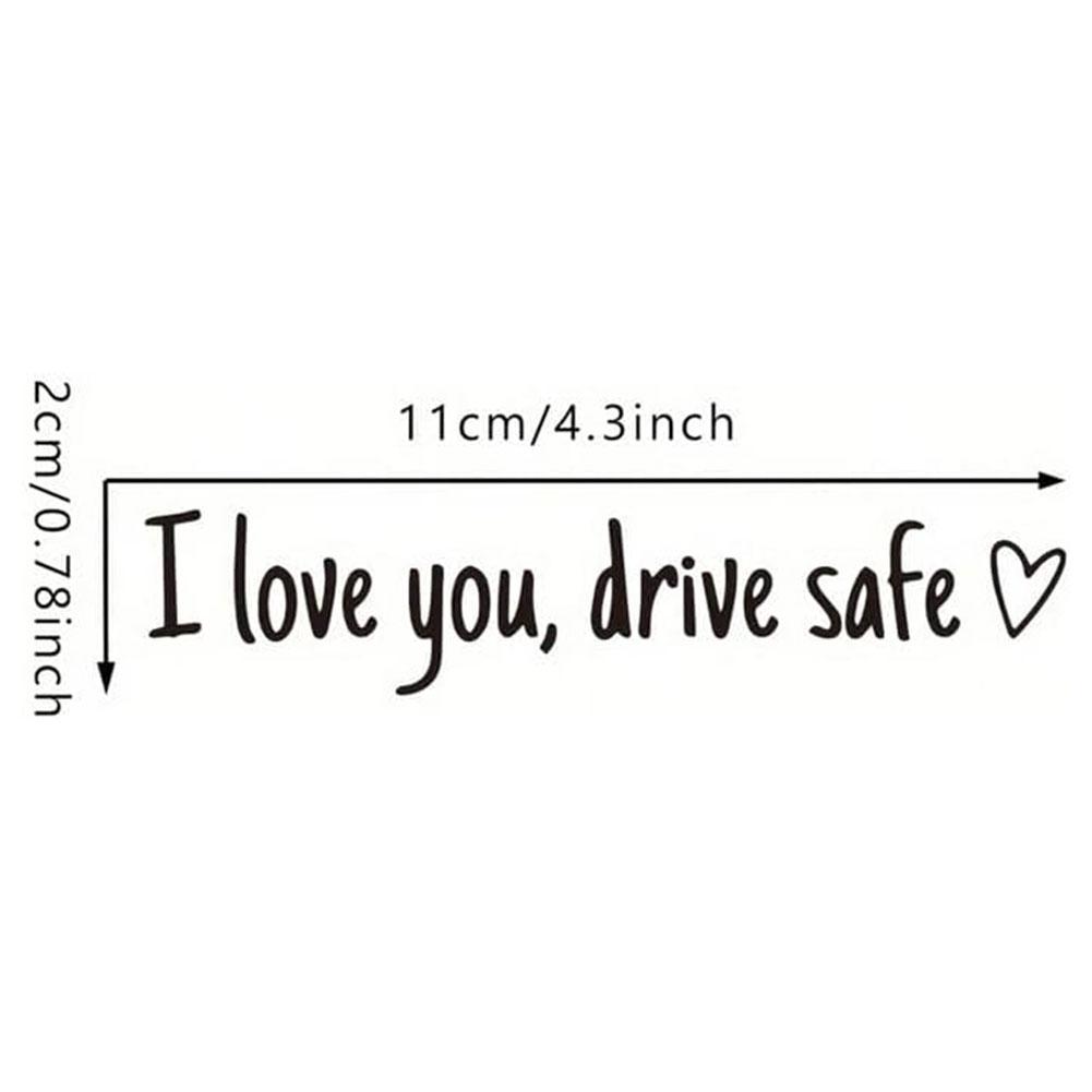 Eu te amo Dirigindo Seguro Espelho Vinil Adesivo, Veículo Auto Espelho Retrovisor, Styling Decalques Decorativos, Acessórios Interior do carro