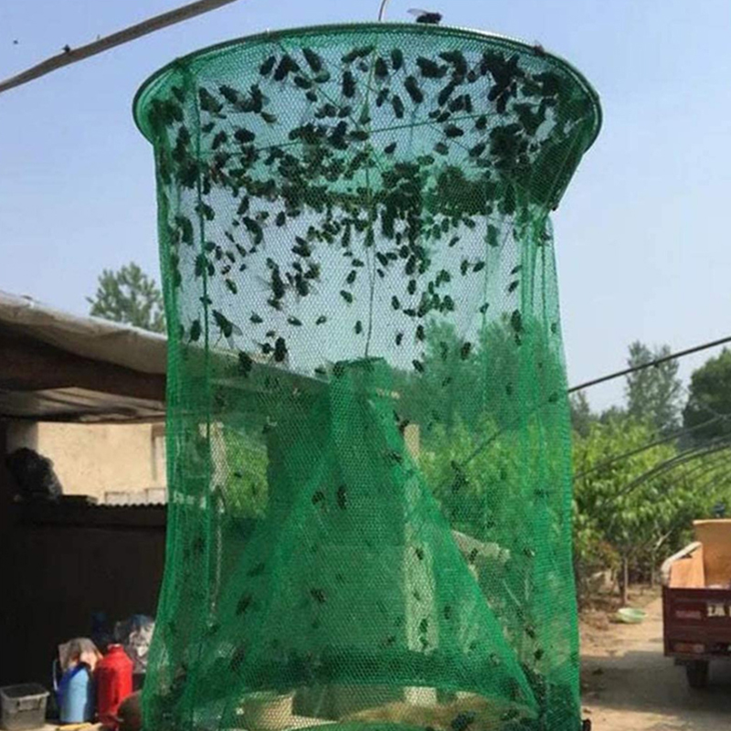 Atrapasueños para moscas, Control de plagas, reutilizable, colgante, jaula para atrapar moscas, red, atrapamoscas, colgante para jardín, atrapasueños para jardín
