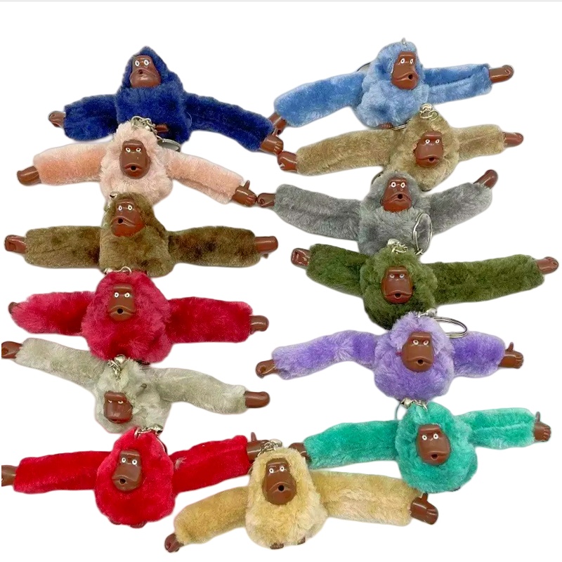 Милый плюшевый брелок в виде обезьяны, рюкзак с гориллой, подвеска на длинной руке, сумка в виде животного, подвески, брелок для ключей, украшение для взрослых и детей, подарки на день рождения
