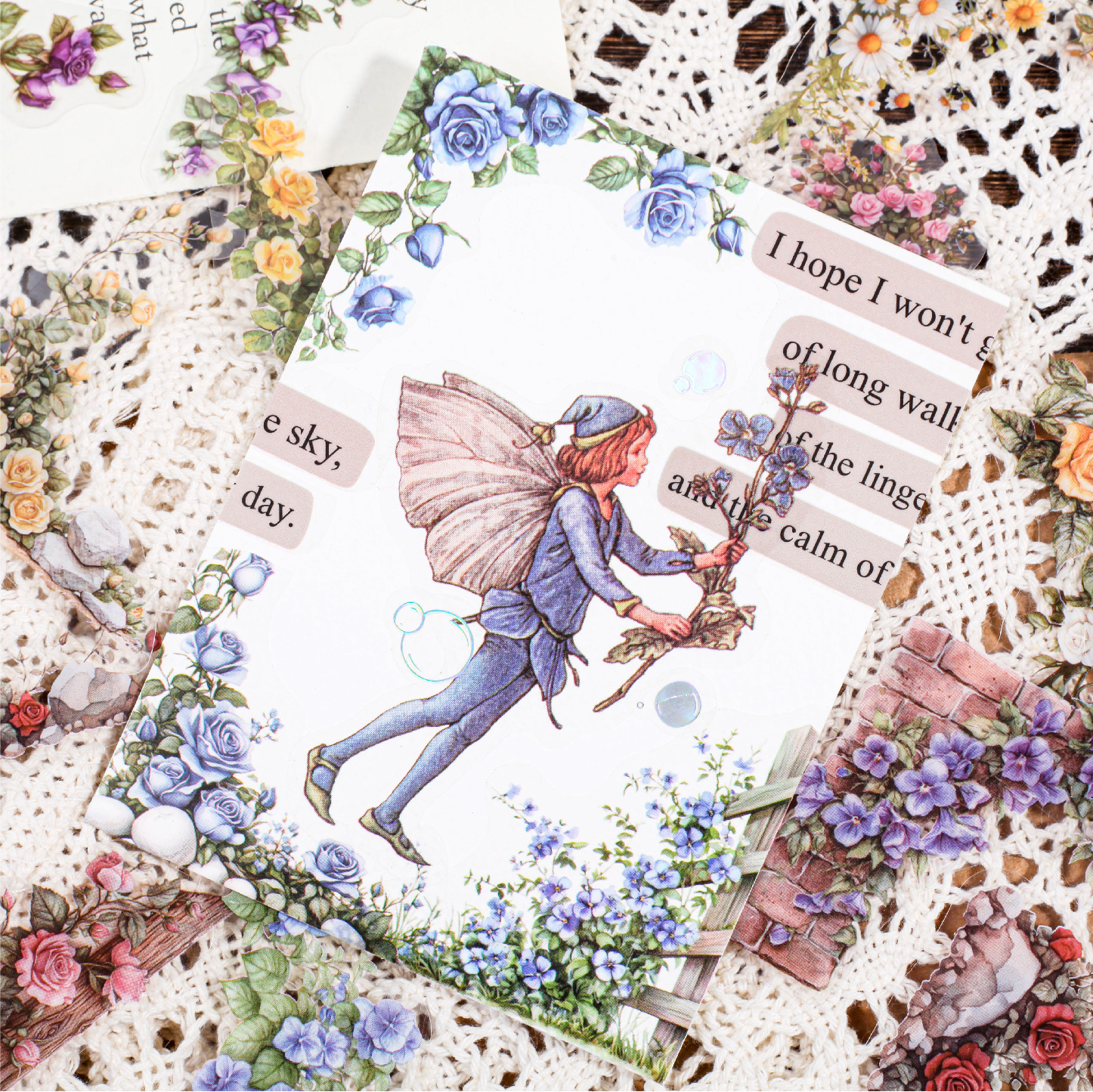 30 pcs Flowers Corner Stickers Retro Hollowed Out Frames Sticker Pack Collage Journal Scrapbooking Material Office Stationery