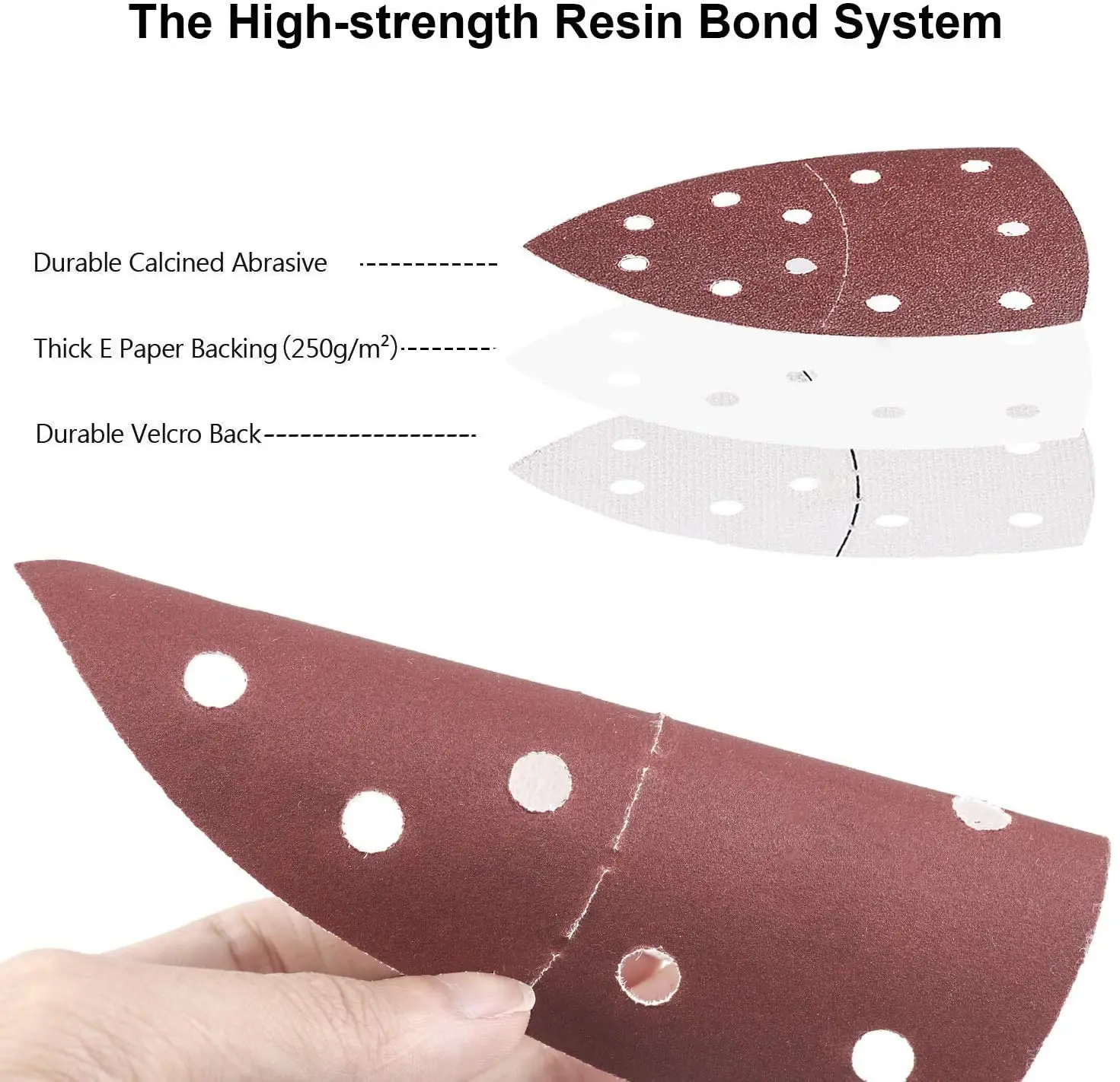 10/20/30 Pcs 105*150 MM Detail Mouse Sandpaper Kit 40-1000 Hook & Loop Mouse Sanding Paper for Multi-Sanders Assorted For Grind