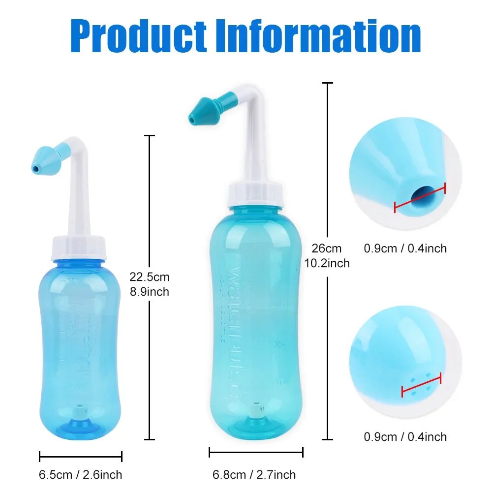 Rửa Mũi Xịt Rửa Mũi Irrigator Netis Nồi Rửa Sạch Mũi Tránh Viêm Xoang Viêm Mũi Điều Trị Chăm Sóc Sức Khỏe 300/500ML