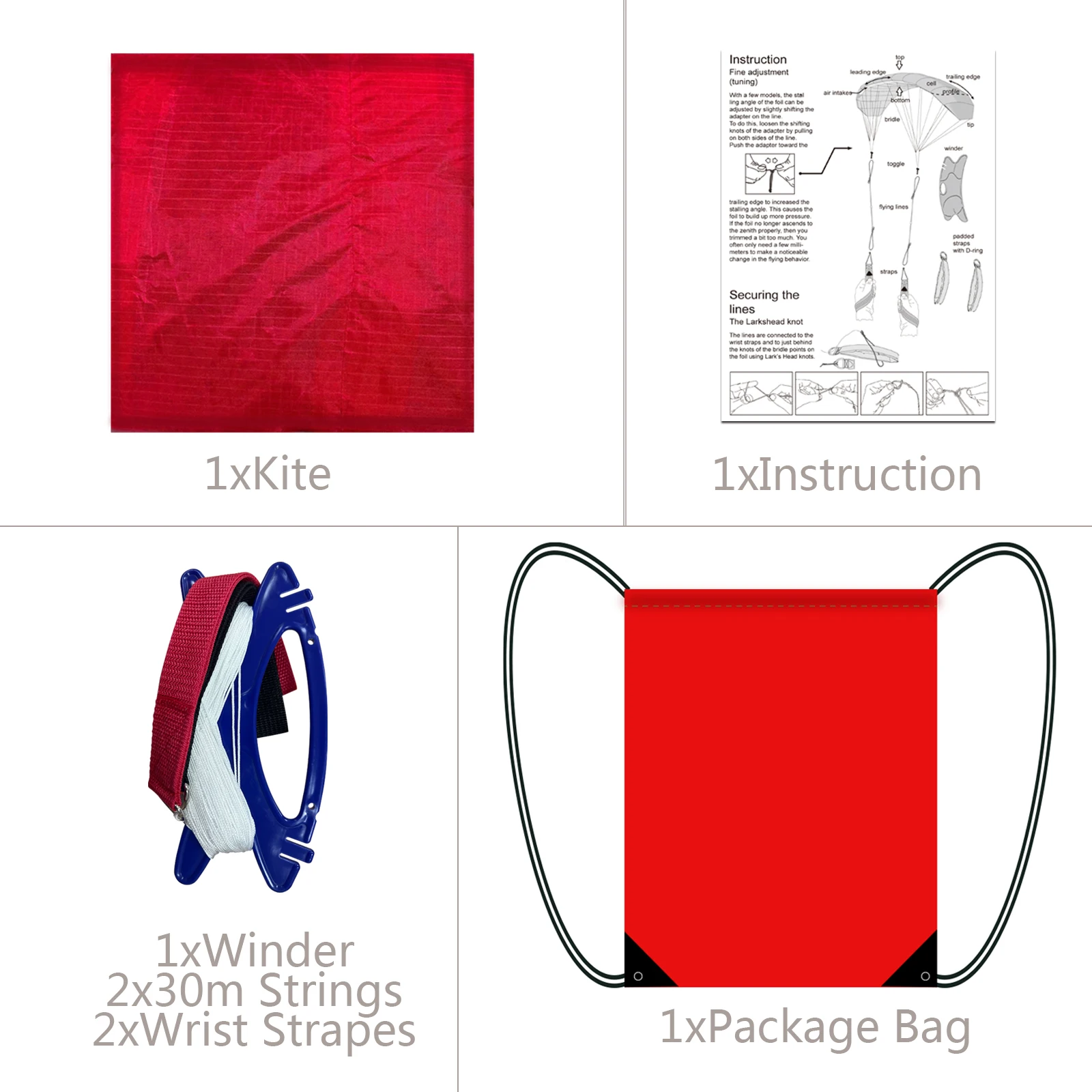 Chất Lượng Cao 2.5M Đỏ Đôi Dây Simili Parafoil Diều WithFlying Dụng Cụ Điện Viền Thuyền Buồm Kitesurf Rainbow Thể Thao Bãi Biển