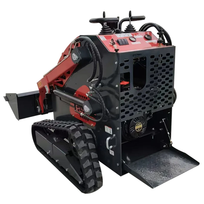 Customized Mini Skid Steer Diesel Loader Cheap 1000kg track Loader Mini EPA Engine Compact Skid Steer Loader