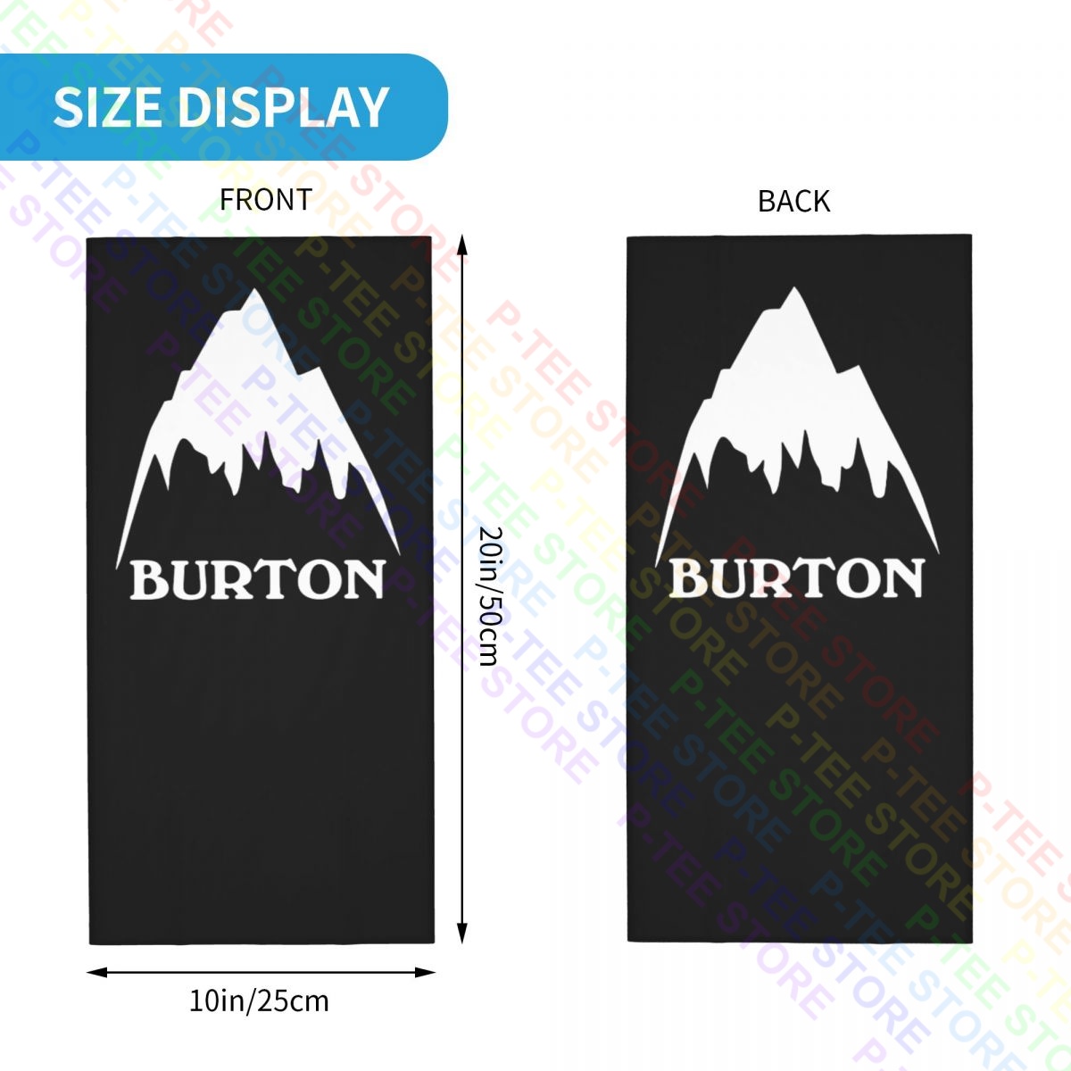 Burton Classic Mountain High Neck Gaiter Bandana Scarf Face Mask Warmer Quick Dry Cover Bandana