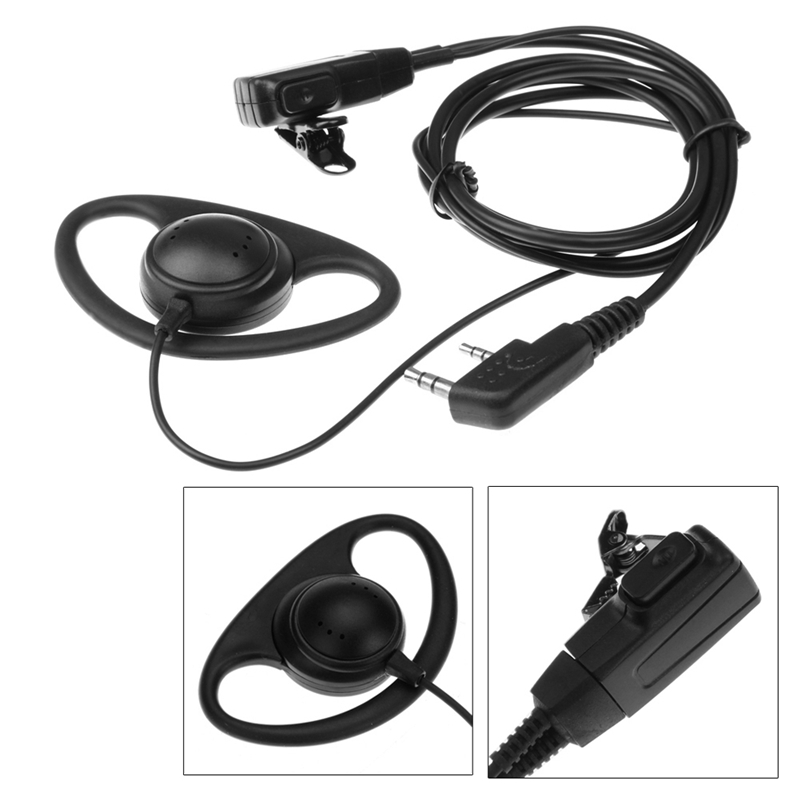 10PCS 2Pin Geavanceerde D Vorm Oorhaak Ptt Headset Oortelefoon Microfoon Voor Motorola CP040 Gp88S Gp300 Gp68 Gp2000 Gp88 Gp3188 EP450 Radio