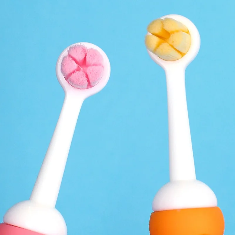 Kawaii Baby Cartoon Bear Soft Toothbrush, Mordedores, Bath Shower, Ferramenta de cuidados de saúde, Escova de dentes para crianças, item infantil recém-nascido, bonito