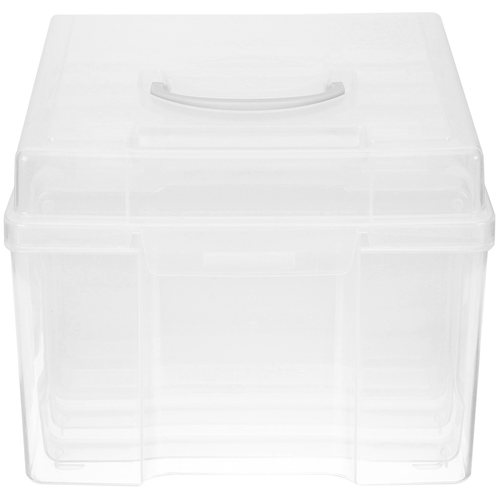 Photo Storage Box Boxes Organizers Cards Container Photos Holding Case Plastic Postcard