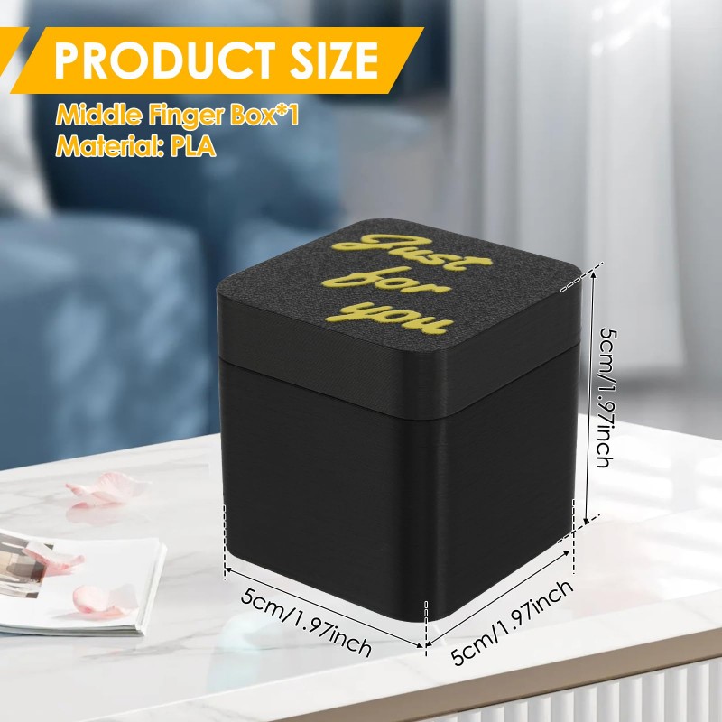 Out of the box pop-up Middle Finger Gift Box Creative Desk Home Decor Gifts Middle Finger Novelty Christmas Funny Prank Gift