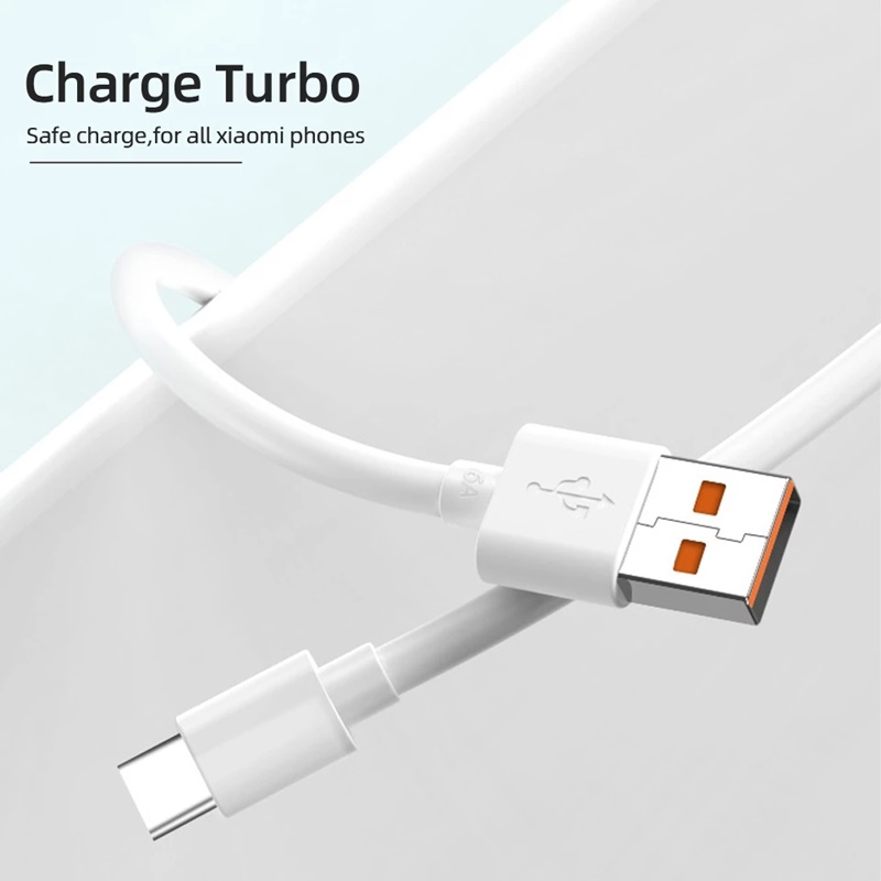 Original 120W USB Turbo Fast Charging Cable For Xiaomi mi 17 15 14 13 12 11 6A 67W Type C Cable Redmi Note 10 9 8 7 Pro K70 Poco