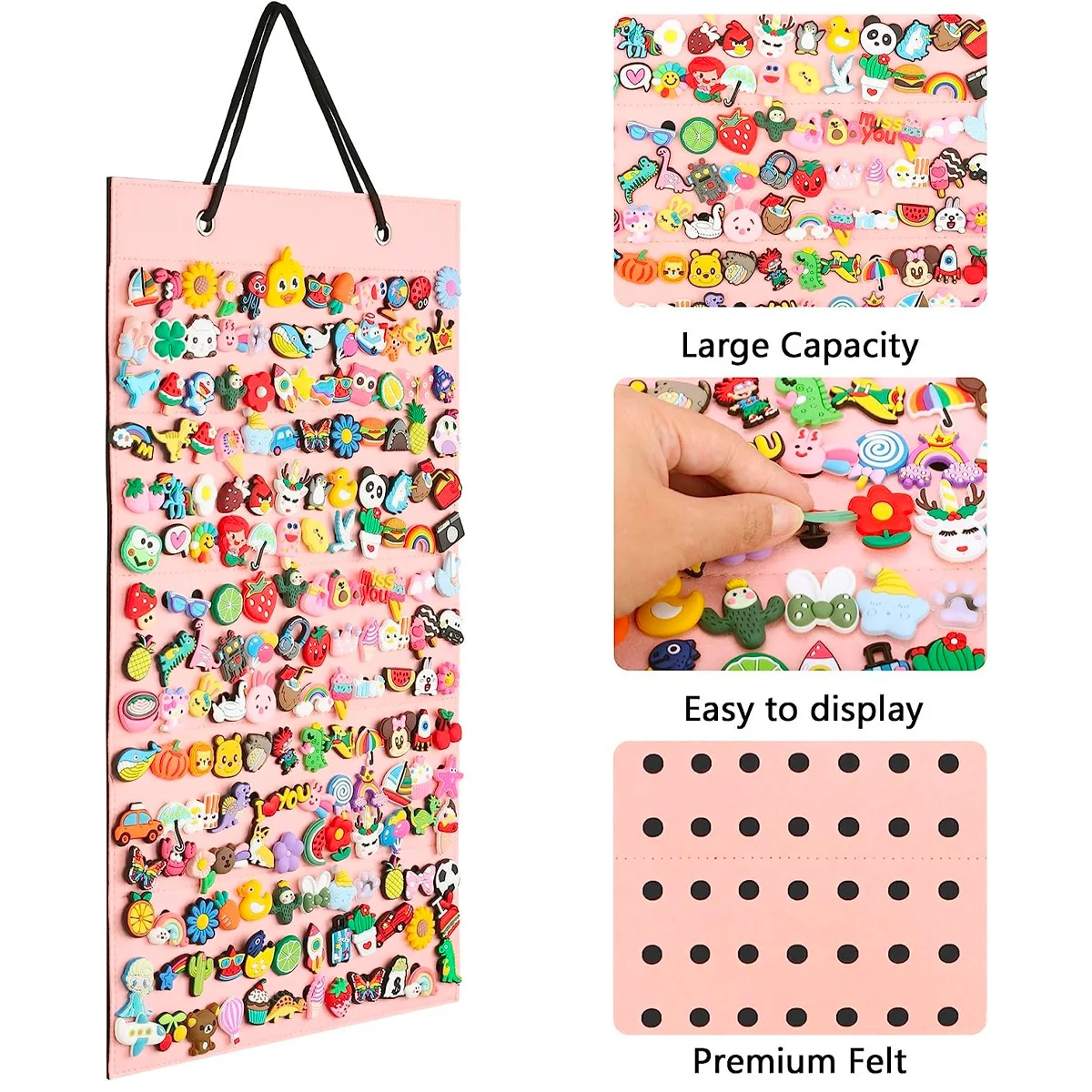 รองเท้า Charms Organizer 100/180 หลุมแขวนผู้ถือ Charm รองเท้า, ตกแต่งรองเท้า Clog Charms จอแสดงผล