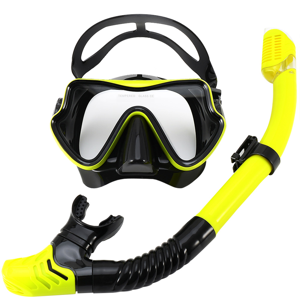 Maska do nurkowania zestaw do snorkelingu szkło hartowane profesjonalny panoramiczny sprzęt do snorkelingu trening pływania zestaw do snorkelingu dorośli młodzież