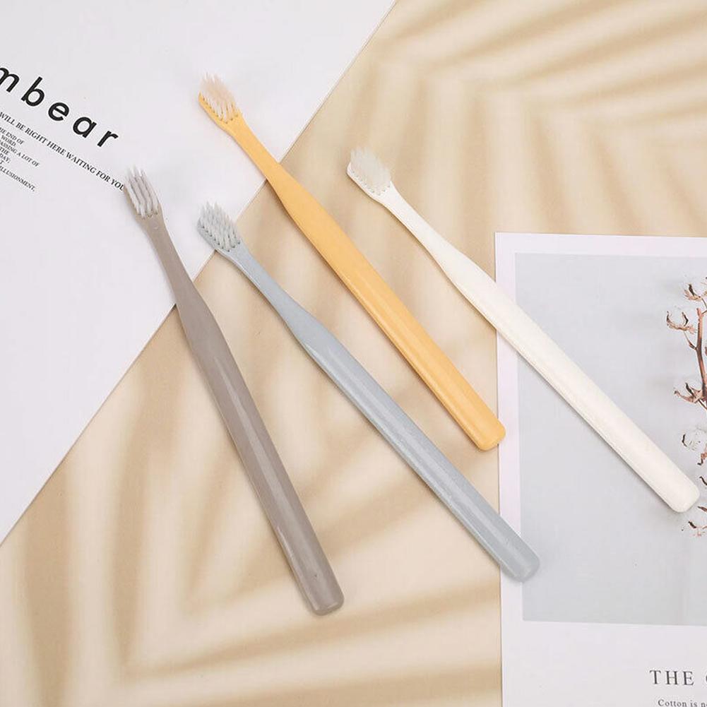 4 개/대 부드러운 강모 작은 머리 칫솔 가족 여행 브러시 치아 관리 구강 위생 치과 브러쉬