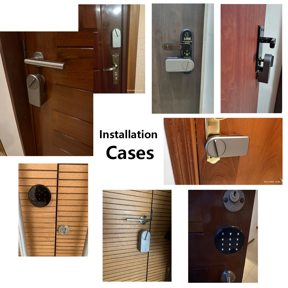 RAYKUBE A1 Pro Tuya Bluetooth Smart Door Lock Tuya/APP Smart Life Sblocco Nessuna perforazione richiesta Consegna dalla Spagna alla UE Countri