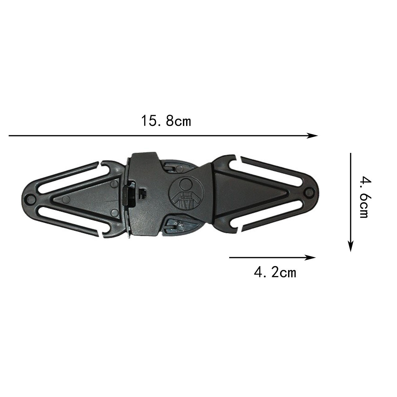 Cochecito de bebé, cinturón de seguridad de coche, trona ajustable, arnés de seguridad, hebilla de bloqueo de posicionamiento, Clip antifuga para el pecho del bebé