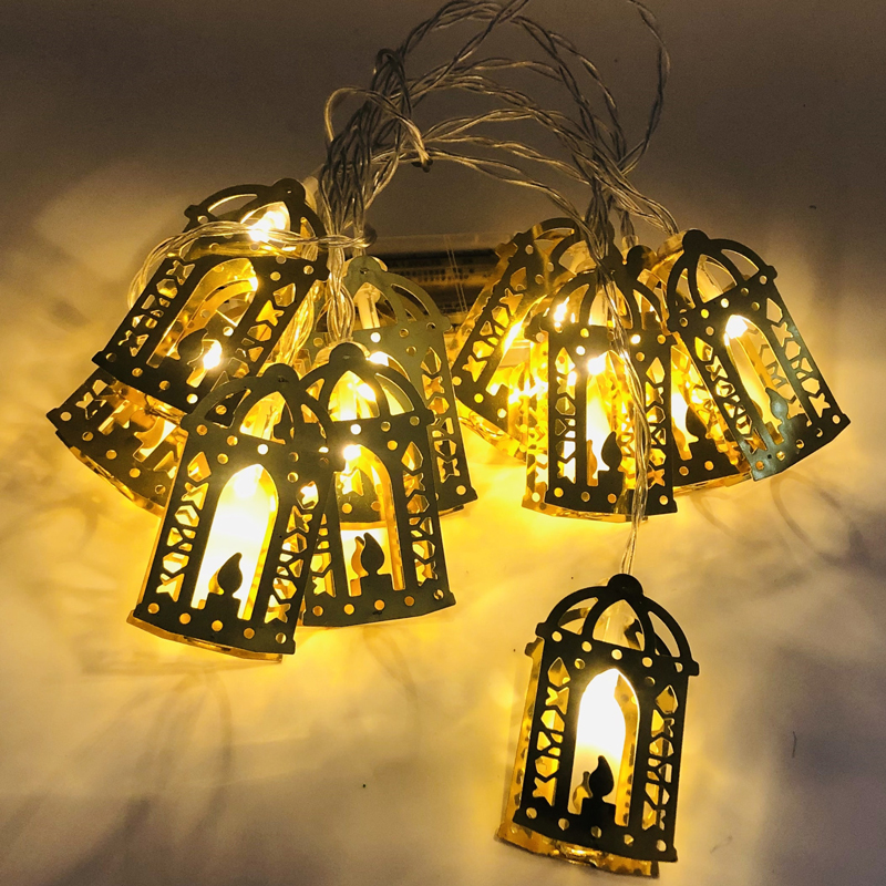 Ramadan Decorations Moon Star Led String Lights EID Mubarak Decor For Home Islam Muslim Event Party Supplies Eid al-Fitr Decor