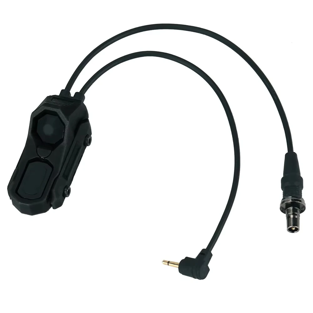 Luz de explorador de caza, interruptor de presión de doble función remoto AXON de dos cables SF/2.5/enchufe de grúa, linterna táctica botón láser PEQ