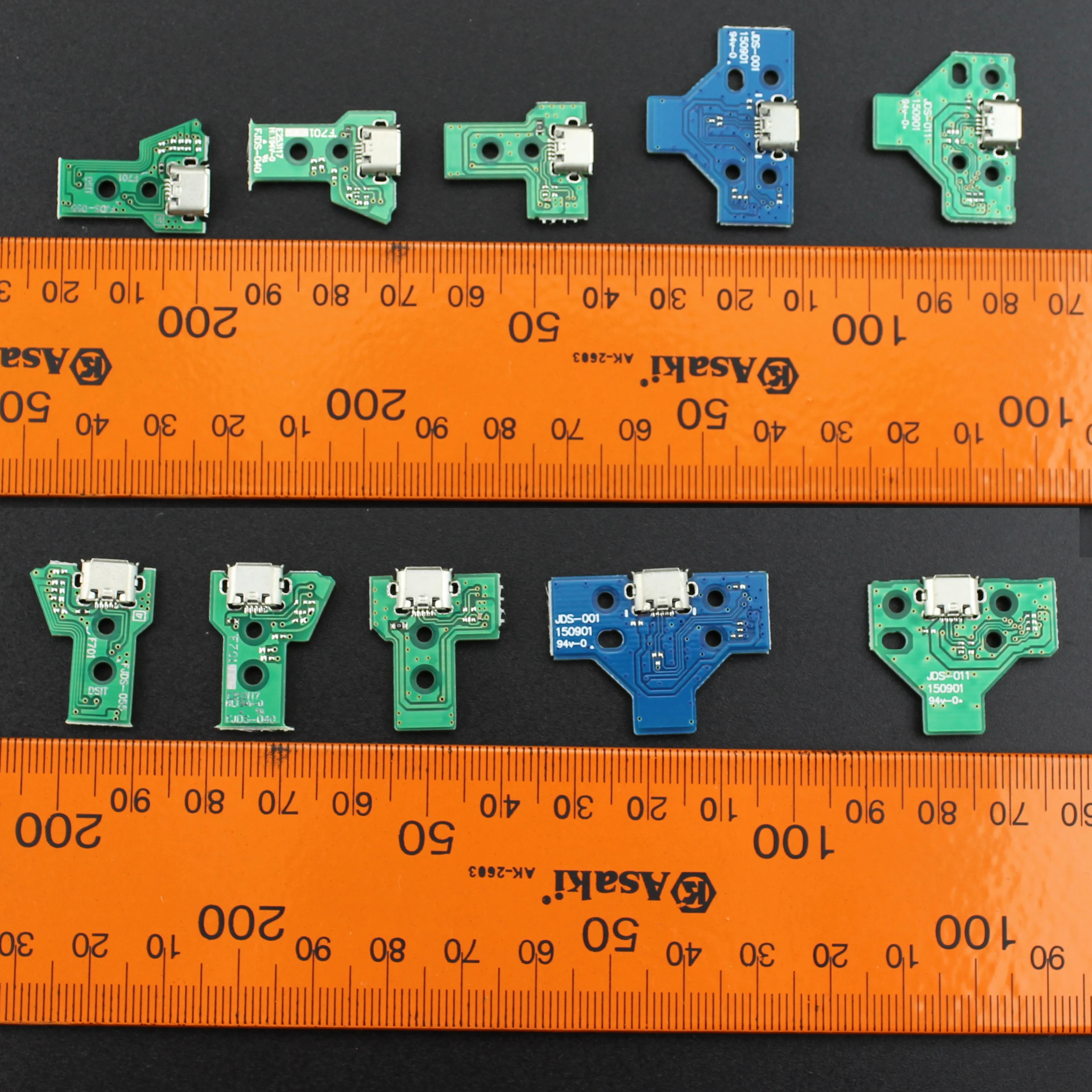 ยี่ห้อใหม่ 12P 14P USB ชาร์จพอร์ต SOCKET Circuit Board 12Pin 14PIN JDS 011 030 040 สําหรับ PS4 Controller อะไหล่ซ่อมเปลี่ยน