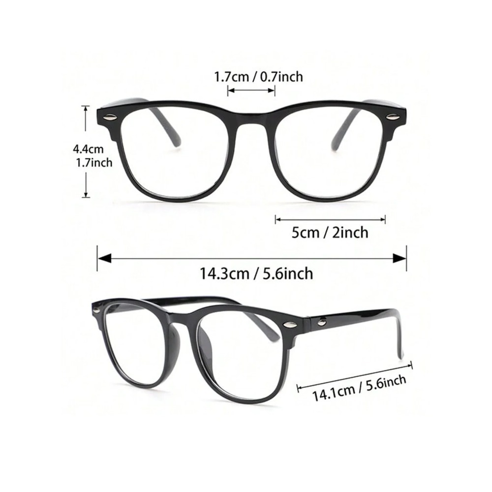 New Vintage Transparent Computer Glasses Frame Women Men Anti Blue Light Eyewear Blocking Glasses Optical Spectacle