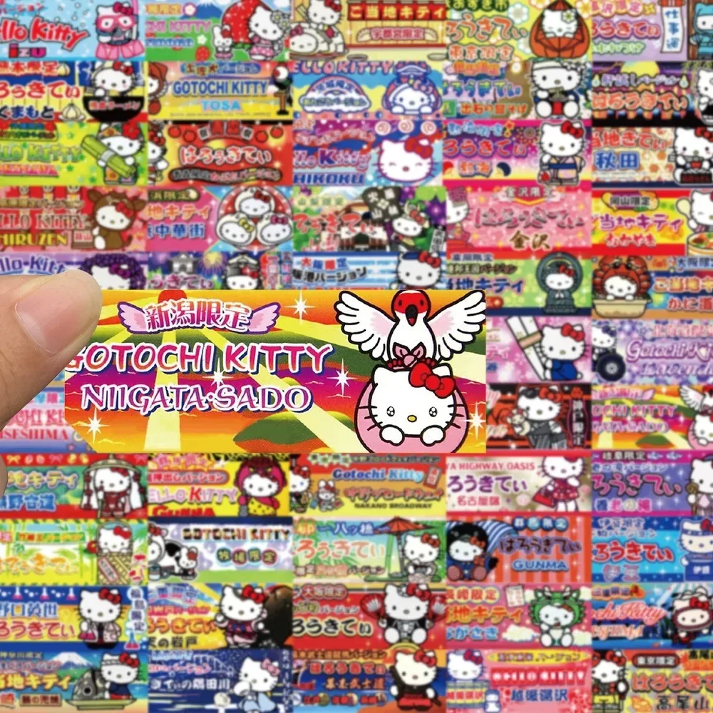 60 個かわいいハローキティラベルシールステッカー美的ラップトップスケートボードオートバイ電話防水ステッカー子供のおもちゃ