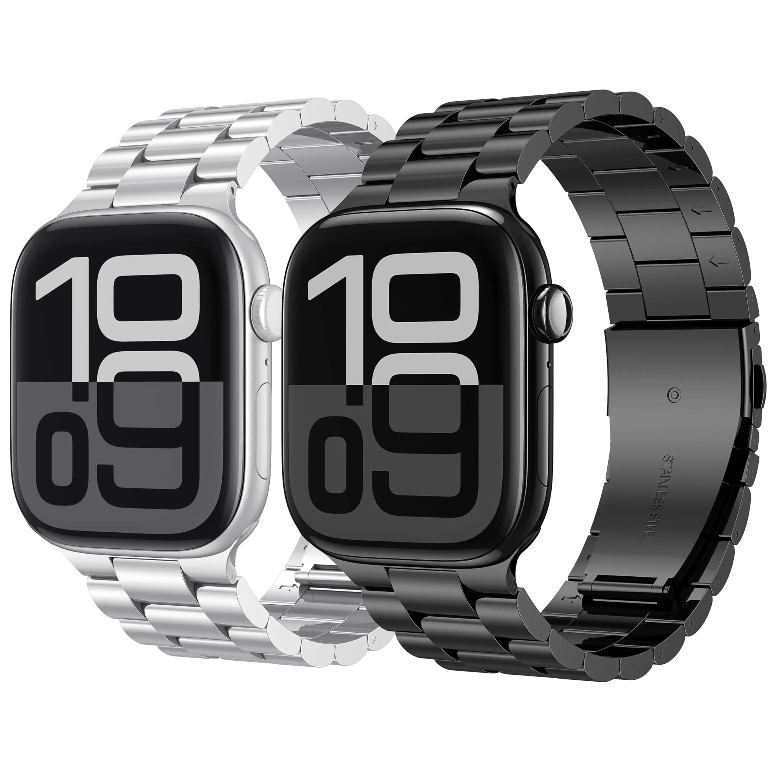 Pasek ze stali nierdzewnej do Apple Watch Ultra 2 49mm 40mm 44mm 42mm 41mm 45mm 46mm Bransoletka do IWatch Series 9 8 7 SE 6 WatchBand
