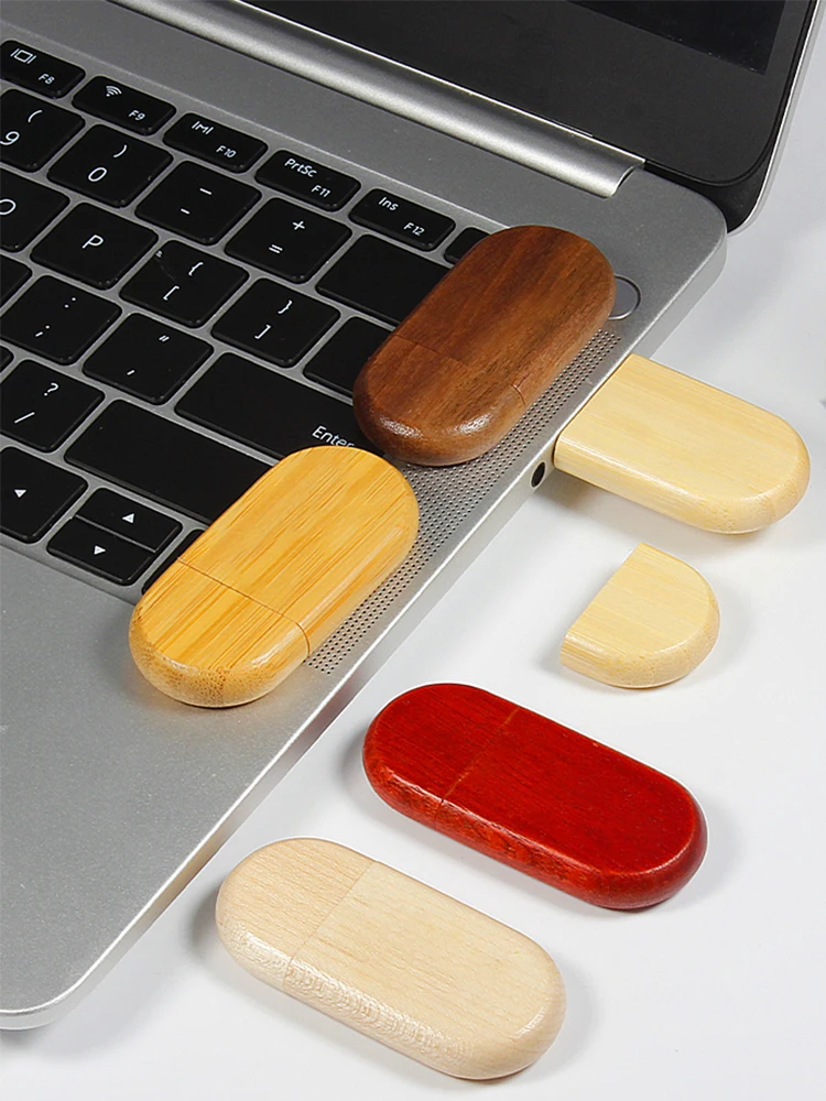 การถ่ายภาพที่กําหนดเองไดรฟ์ปากกา 128GB ไม้ของขวัญ USB แฟลชไดรฟ์ความเร็วสูง Memory Stick Pendrive 64 GB/32 GB/16 GB/8 GB U Disk ของขวัญ