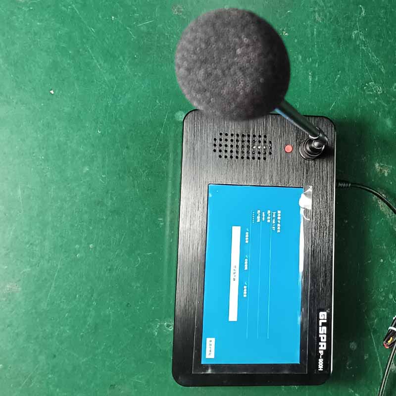 Multi-Zone IP-netwerk PA-systeem Luidspreker Paging-microfoon met 7-inch touchscreen voor school / fabriek / hotelintercom