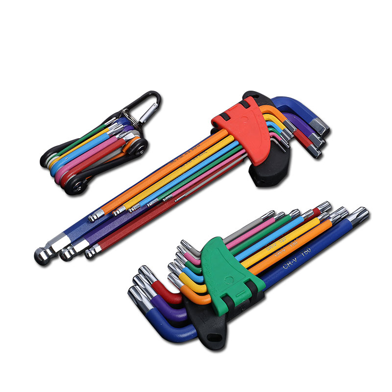 六角レンチセット L レンチキット六角ネジ用 9 個ロングアーム六角レンチセット 1.5 ミリメートルに 10 ミリメートル六角スパナハンドツール自転車修理用