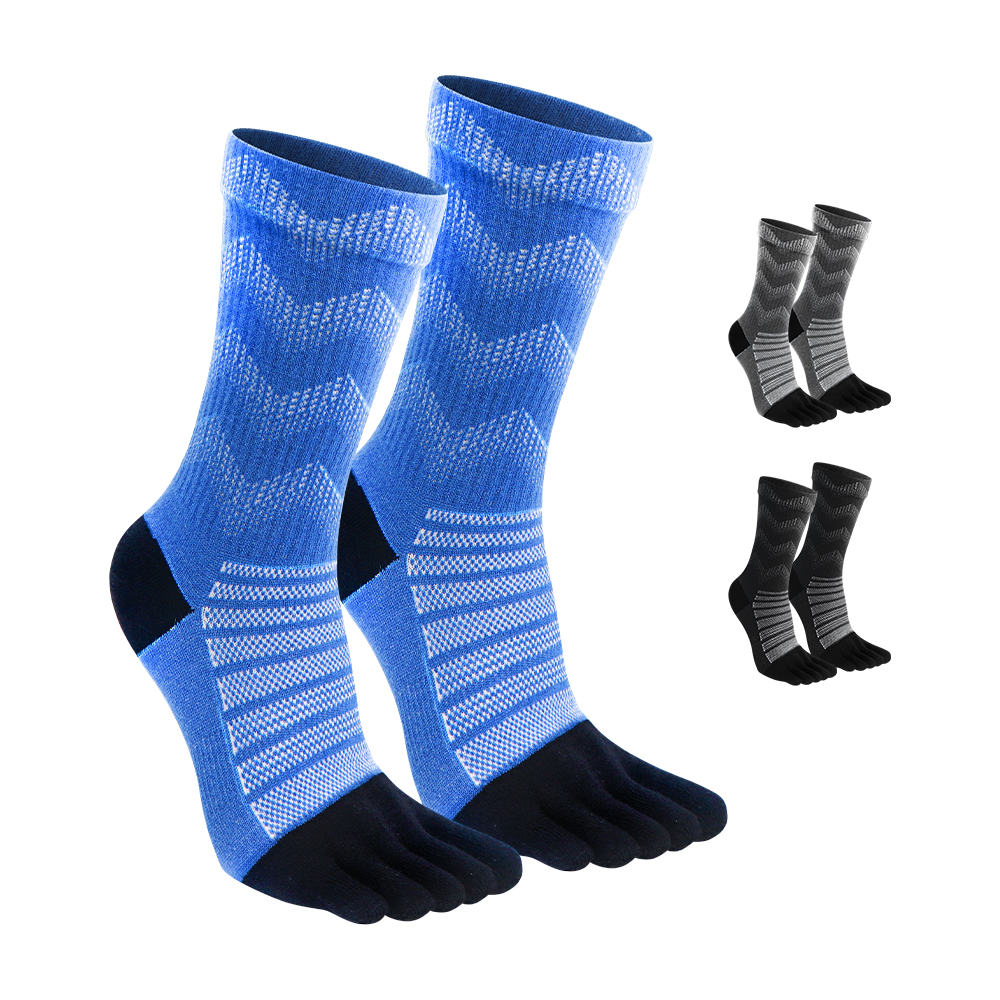 WRELS calcetines térmicos de lana merina para hombres que absorben la humedad espesar cálido esquí senderismo amortiguación compresión deportes calcetines del dedo del pie