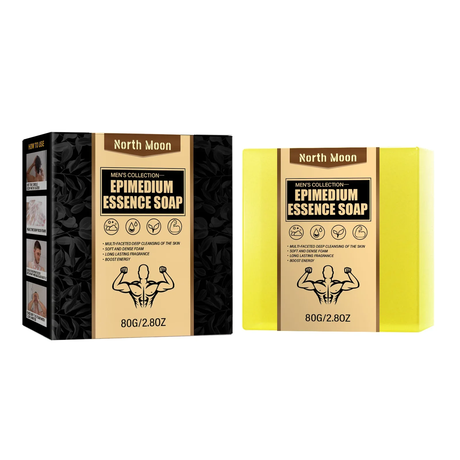 Epimedium Tinh Chất Xà Phòng 80G Thân Mật Xà Thanh Dành Cho Nam Mùi Hương Nam Tính Xà Phòng Toàn Thân Thanh Xà Phòng Cho Thân Mật phần Sâu