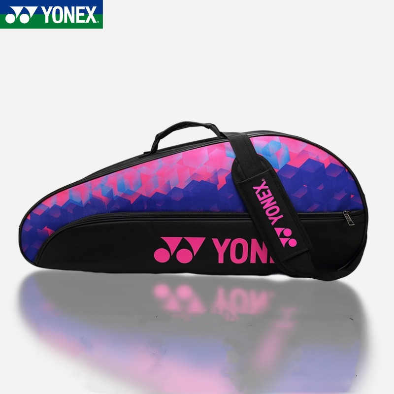 Yonex-กระเป๋าแบดมินตันแท้สำหรับผู้ชายและผู้หญิง, ไม้3อัน, กระเป๋าถือกีฬา, พื้นที่เก็บของหลากหลาย, อุปกรณ์กีฬา