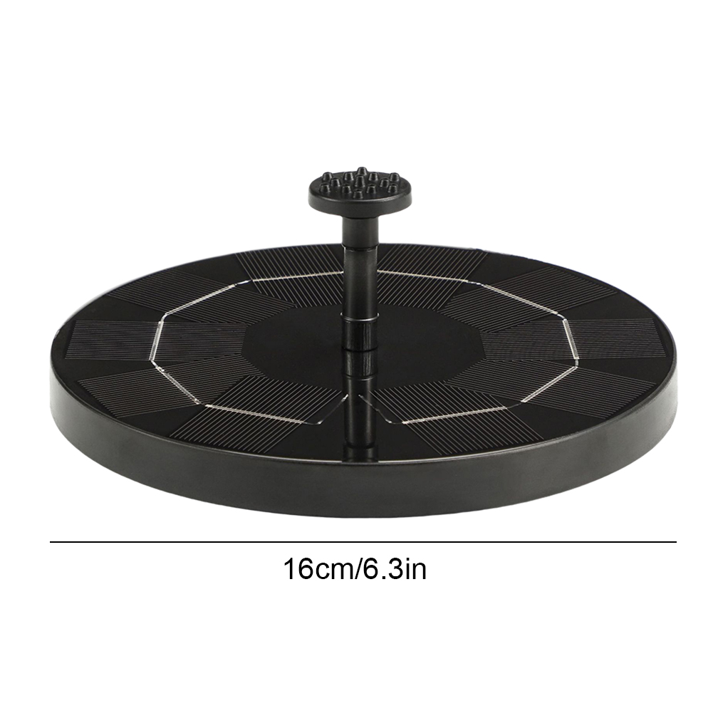 13/16/18cm Solar Fountain Pump Floating Solar Panel Bird Baths Water Fountain with 8 Nozzles For Outdoor Garden Pool Pond Decor