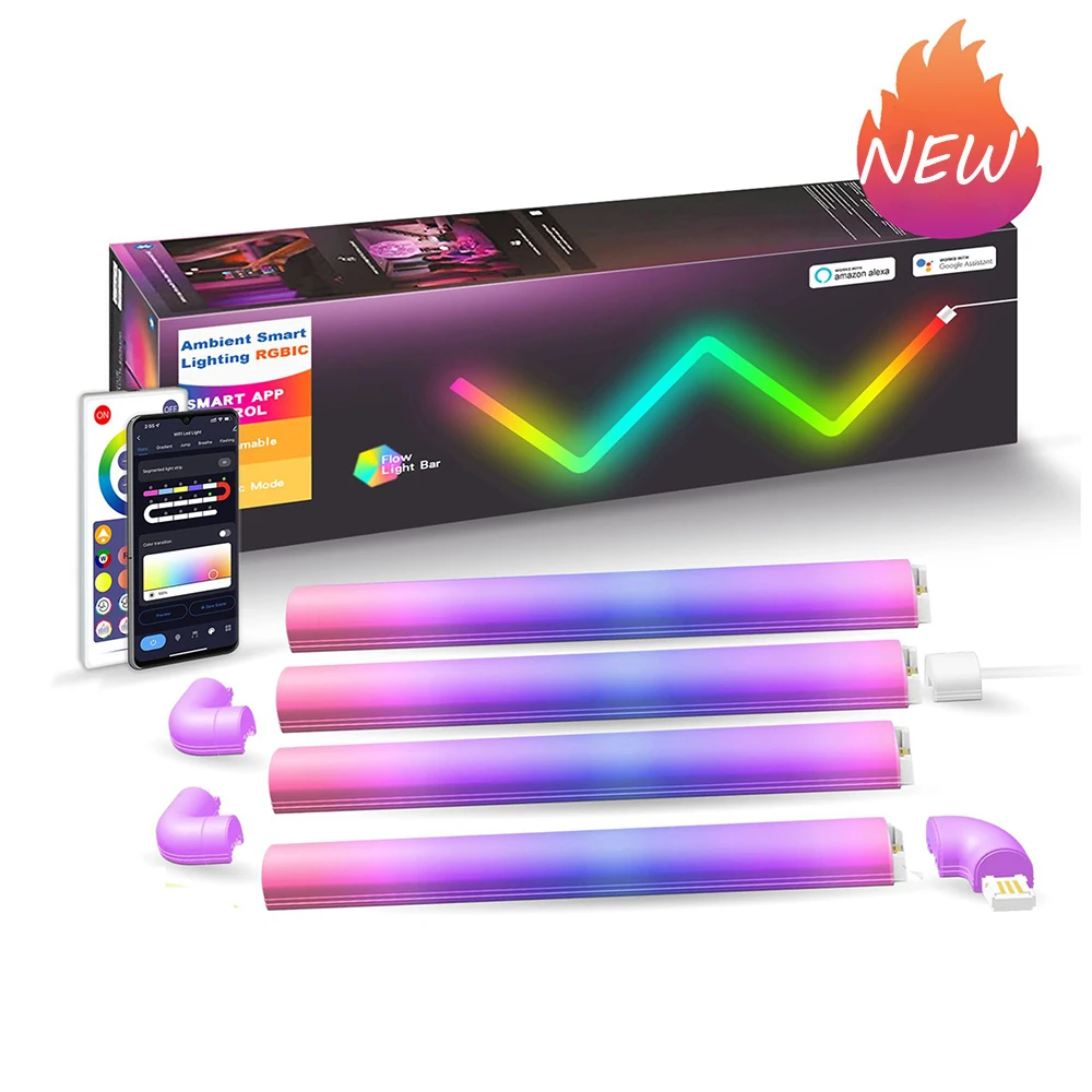 Đèn LED Thông Minh Đèn RGB Thanh Ánh Sáng Bluetooth WIFIAPP Điều Khiển Bộ Âm Nhạc Tự Làm Đèn Ngủ Tivi Phòng Ngủ Phòng Game Thanh trang Trí