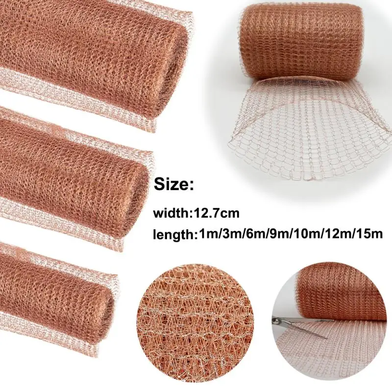 1~15M Copper Wire Mesh Signal Shielding Net Anti-Snail Copper Wire Net Wire Pest & Rodent Net Copper Mesh Decor Garden Net