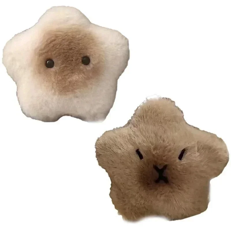 1x capybara ตุ๊กตายัดนุ่นพวงกุญแจรูปดาวของเล่นรูปการ์ตูนตุ๊กตานุ่มนิ่มกระเป๋าเป้สะพายหลังของตกแต่งพวงกุญแจถุงของขวัญสำหรับเด็ก