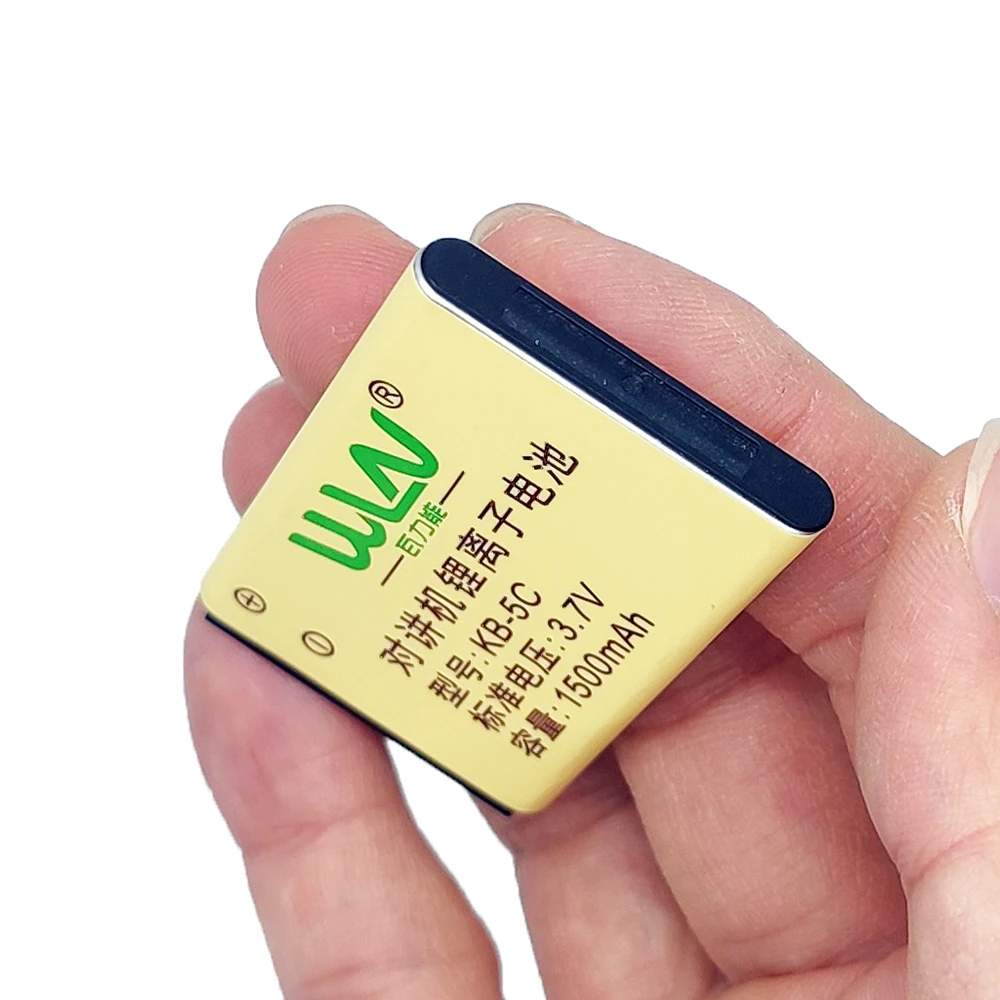 KB-5C Li-ion Battery 1500mAh 3.7V For Walkie Talkie WLN KD-C1 KD-C2 KD-C50 KD-T608 KD-C6 Two Way Radios Extra Original Battery