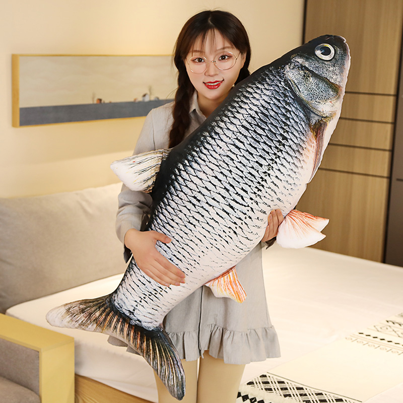1 PC 40/60 ซม.3D จําลองปลาทองของเล่นตุ๊กตาตุ๊กตาสัตว์ปลาคาร์พหมอน Plush Creative โซฟาหมอนเบาะของขวัญของเล่นเด็ก