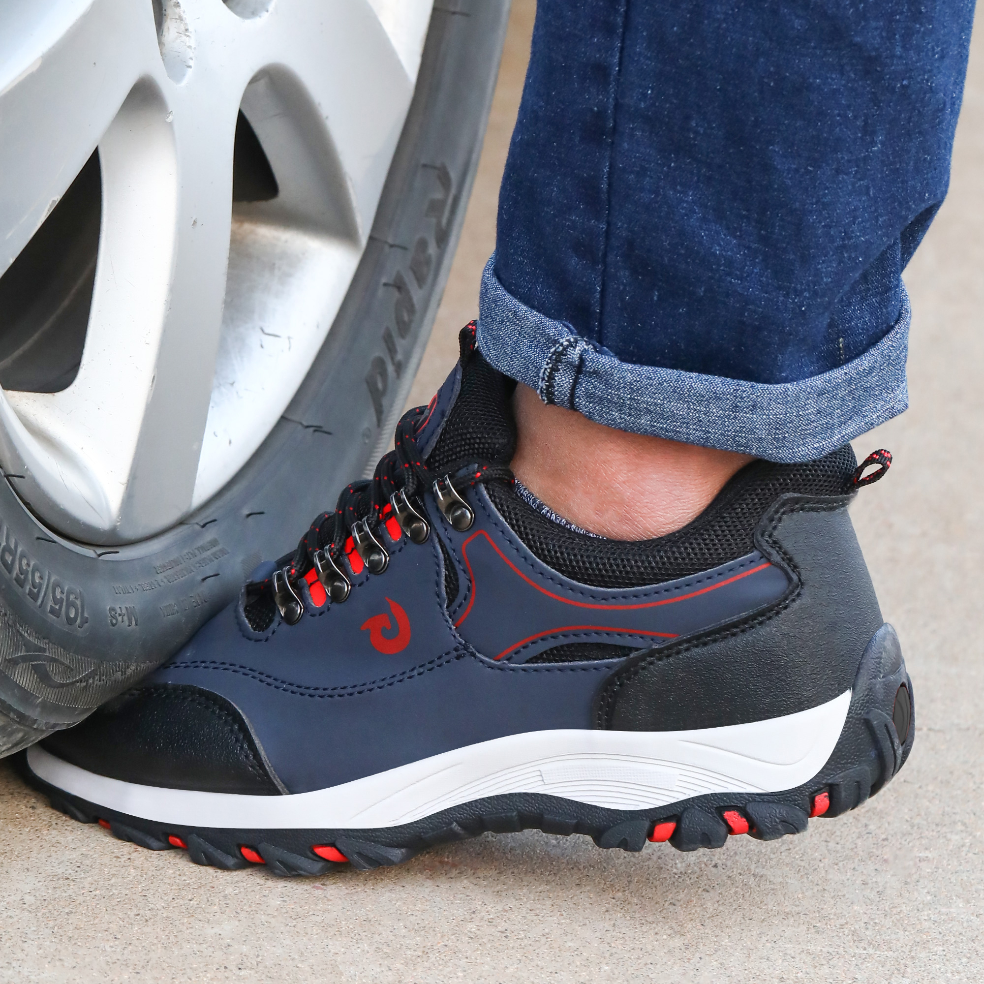 Sapatos de dedo do pé de aço para homens botas de trabalho à prova de punctura sapatos de segurança de trabalho sapatos de trabalho de proteção calçados masculinos tênis de segurança