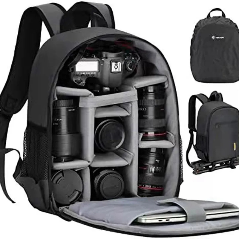 Multi-Functional Camera Bag for Nikon Digital Lens Outdoor Photography Backpack Lightweight Waterproof Fabric Large Capacity