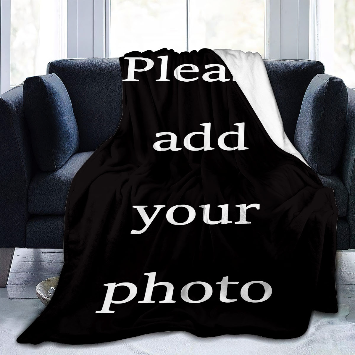 Custom Digital Flannel Fleece Blanket, suitable for family beds, sofas, offices, outdoor camping, Customized Blanket with Images