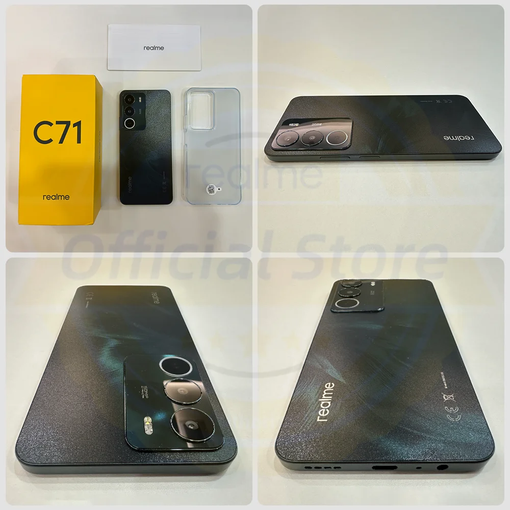 [เวอร์ชันรัสเซีย] realme C71 สมาร์ทโฟน 6300mAh แบตเตอรี่ 45W 6.67 "120Hz 50MP กล้อง UNISOC T7250 ชิปเซ็ต IP64 NFC